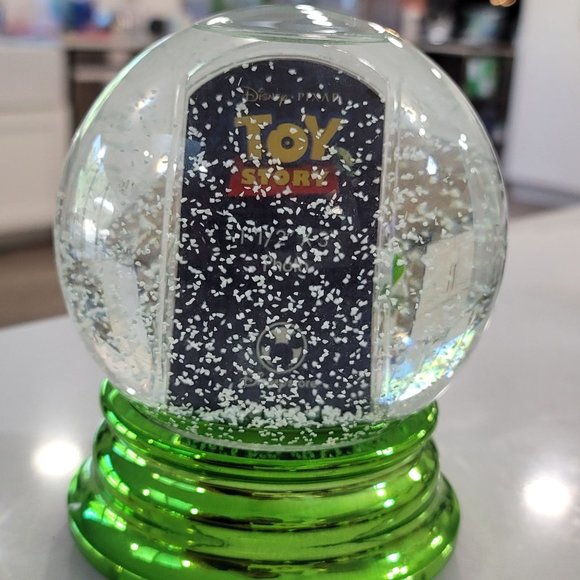 Disney NWT Toy story Buzz Lightyear photo snow globe metallic green outer space - Picture 10 of 14
